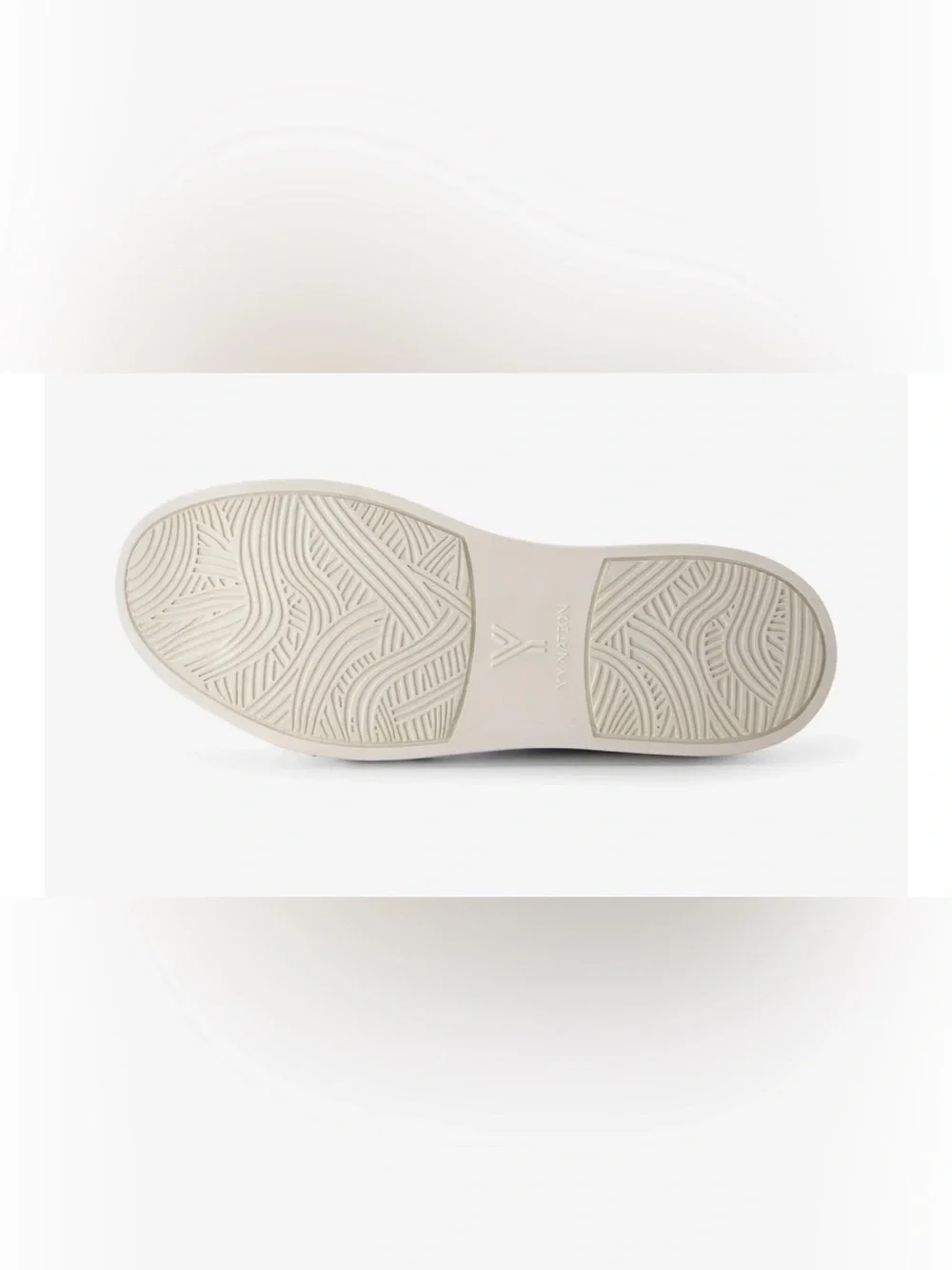 YY Nation  UNISEX White Low-Top Sneakers with Green Stripe Detail